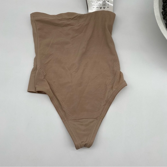 Women's Extra Firm Tummy-Control High-Waist Sheer Thong 2778 in stucco size S - Picture 2 of 8
